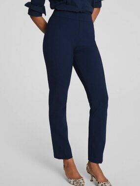 SPANX Ponte Slim Straight Pants Blue Size 1X Petite NWT